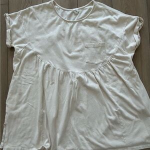 By Together Cream Short Sleeve Top
